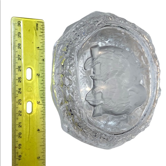 Cristal d'Arques les Inseparables Crystal Trinket Box Frosted Etched Love Birds - Picture 3 of 8